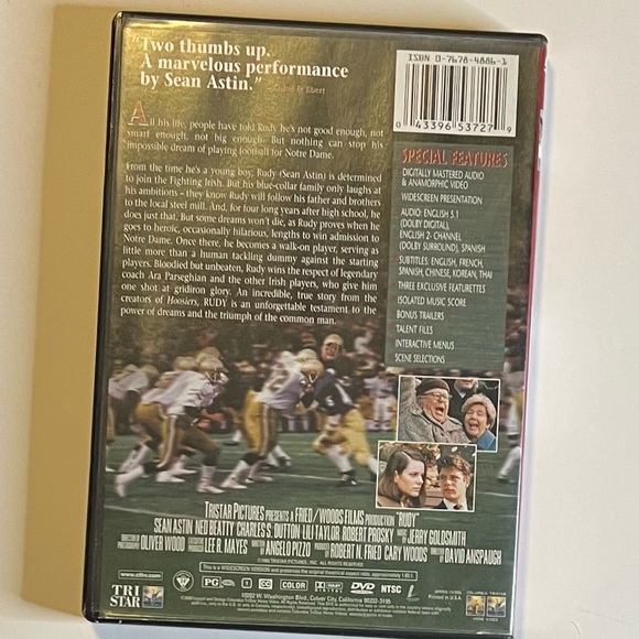 DVD Rudy - Picture 2 of 3